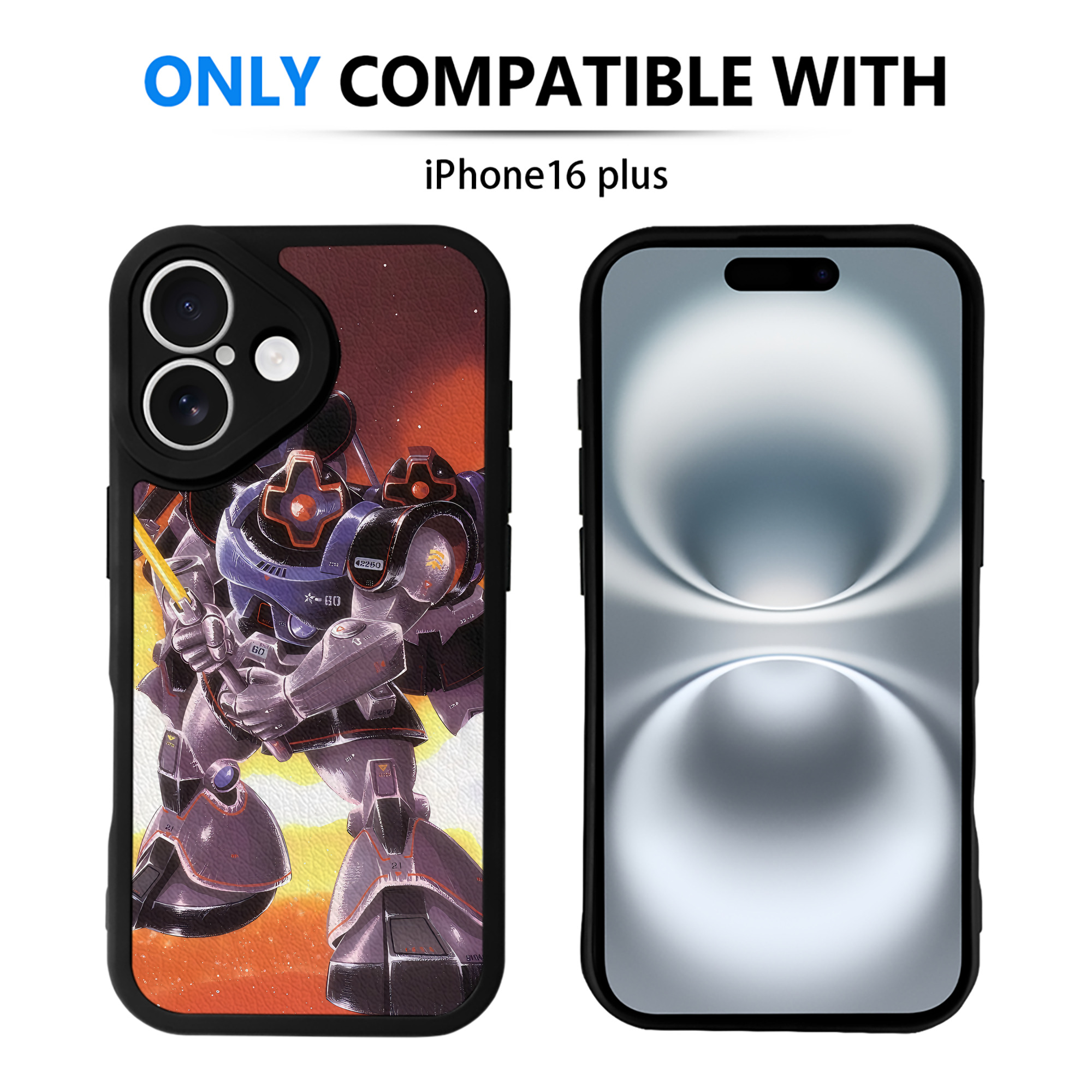 （画像用） 機動戦士ガンダム Mobile Suit Gundam 【iPhone 16シリーズ対応】シリコンスマホケース（レザー調） 材質：シリコン